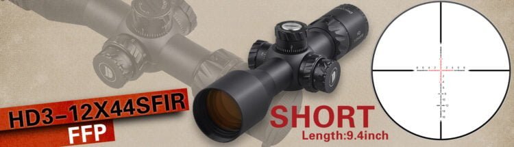 DISCOVERYOPT HD 3-12X44SPR Rifle Scope