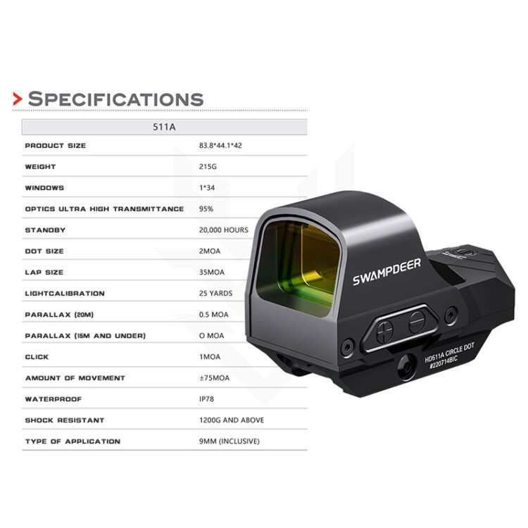SWAMPDEER HD 511A Red Dot