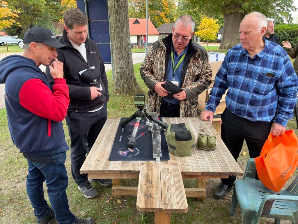 Legendary Marksman Dave Walls Visits Optics World Booth at Bisley Ahead of the Game Fair